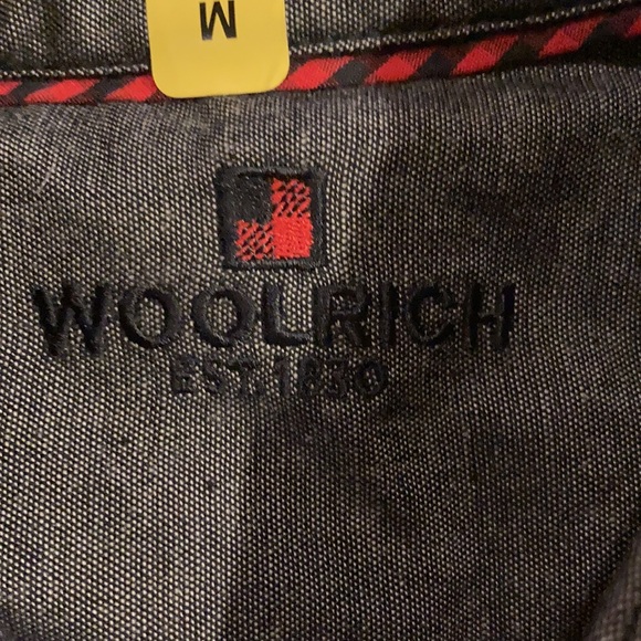 NWT Woolrich Ultimate Red & Black Flannel Men’s Button Down Size Medium - Picture 4 of 7